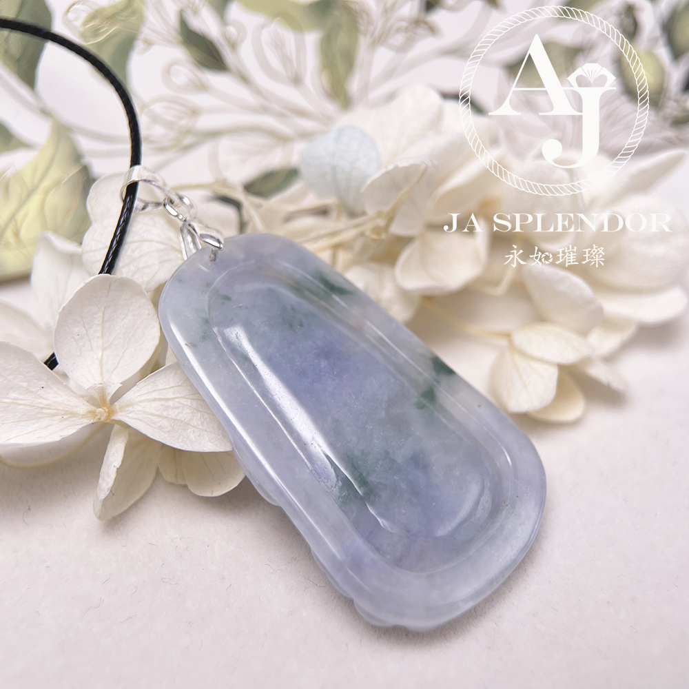 JN-758 天然翡翠A玉 冰種莫奈花園一路（鹿）發/梅花鹿吊墜