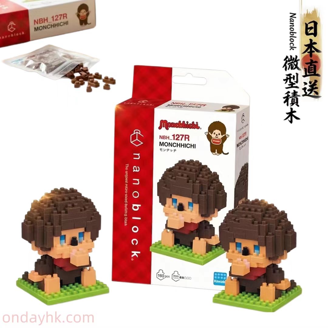 日本直送 Monchhichi 蒙奇奇 nanoblock 微型積木