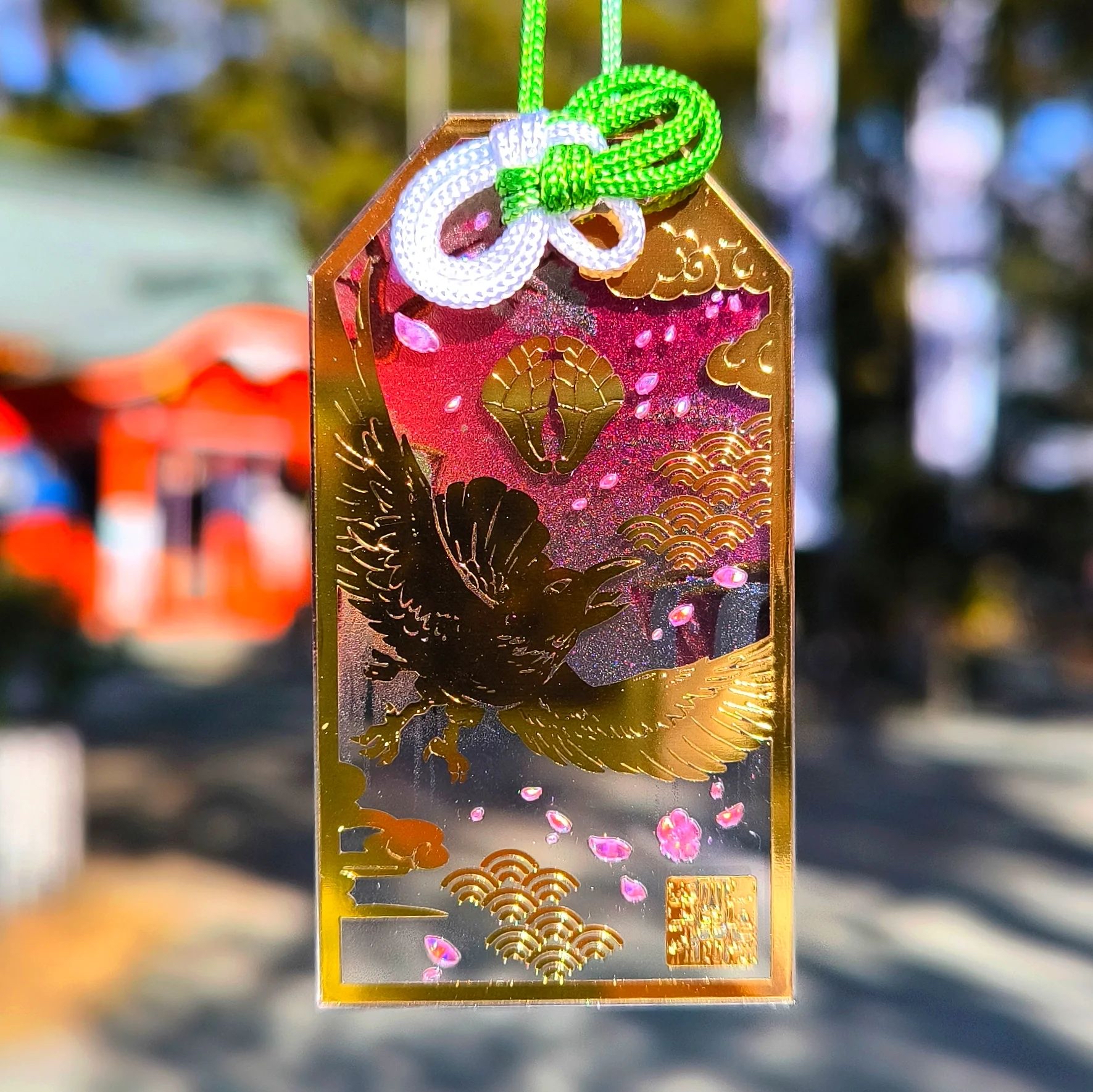 日本 大牟田熊野神社 春限定鳥導き守り