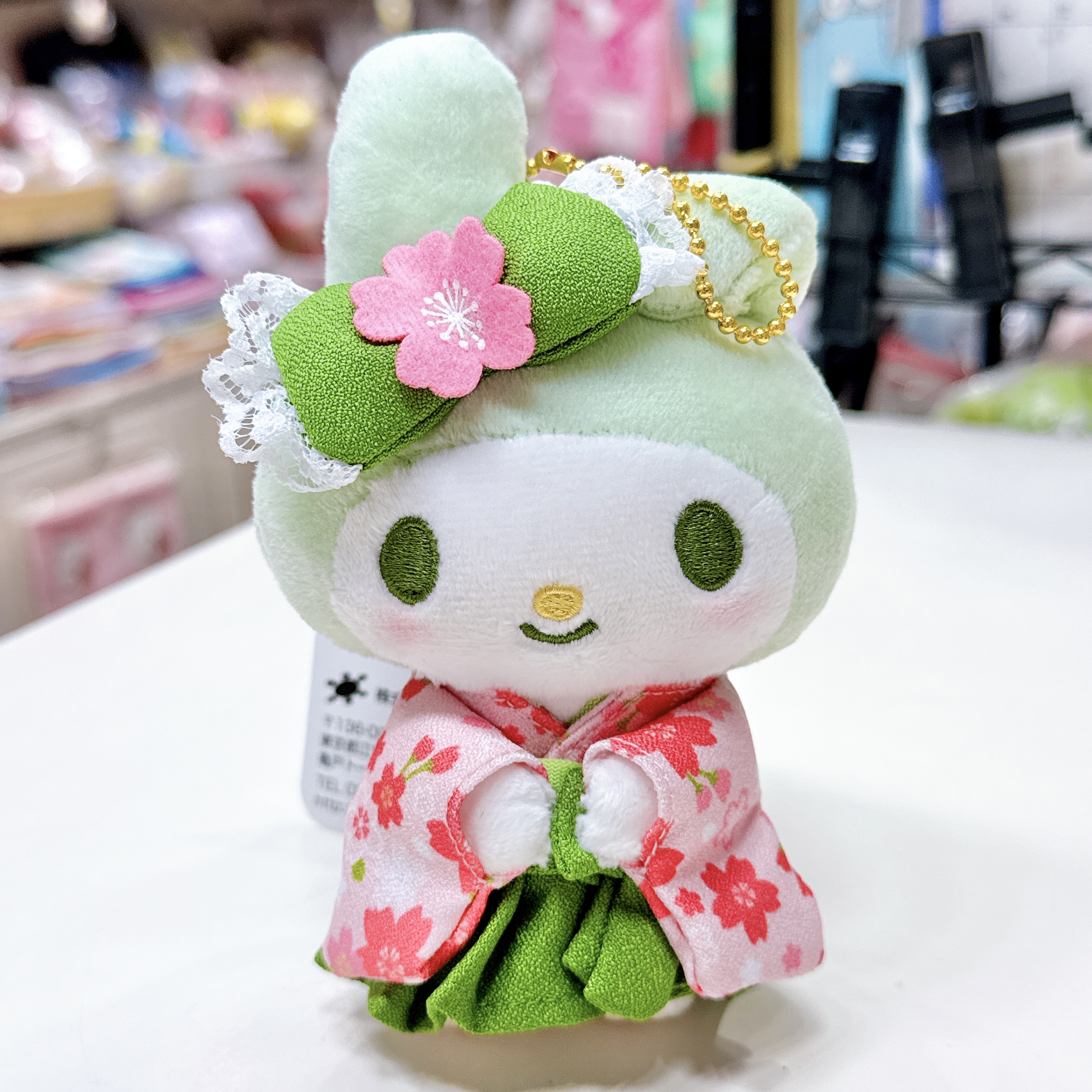 日本版Sanrio-抹茶着物 公仔掛飾/環保袋