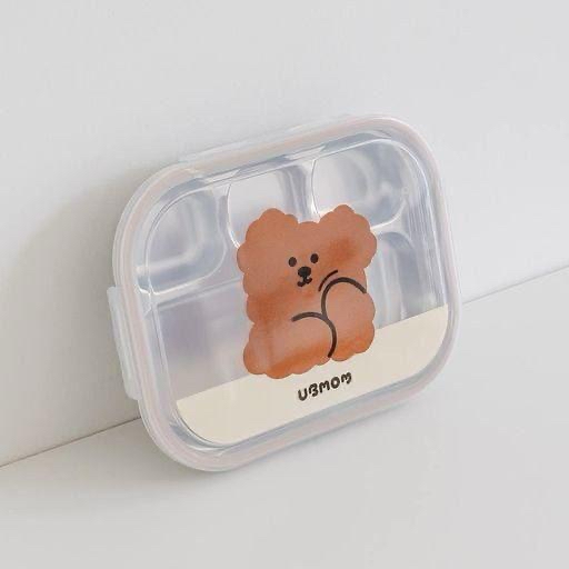 Ubmom萌萌狗不銹鋼防漏餐盒