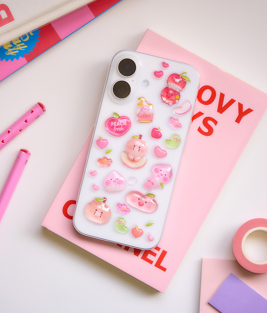 Apeach X 春植 立體 貼紙