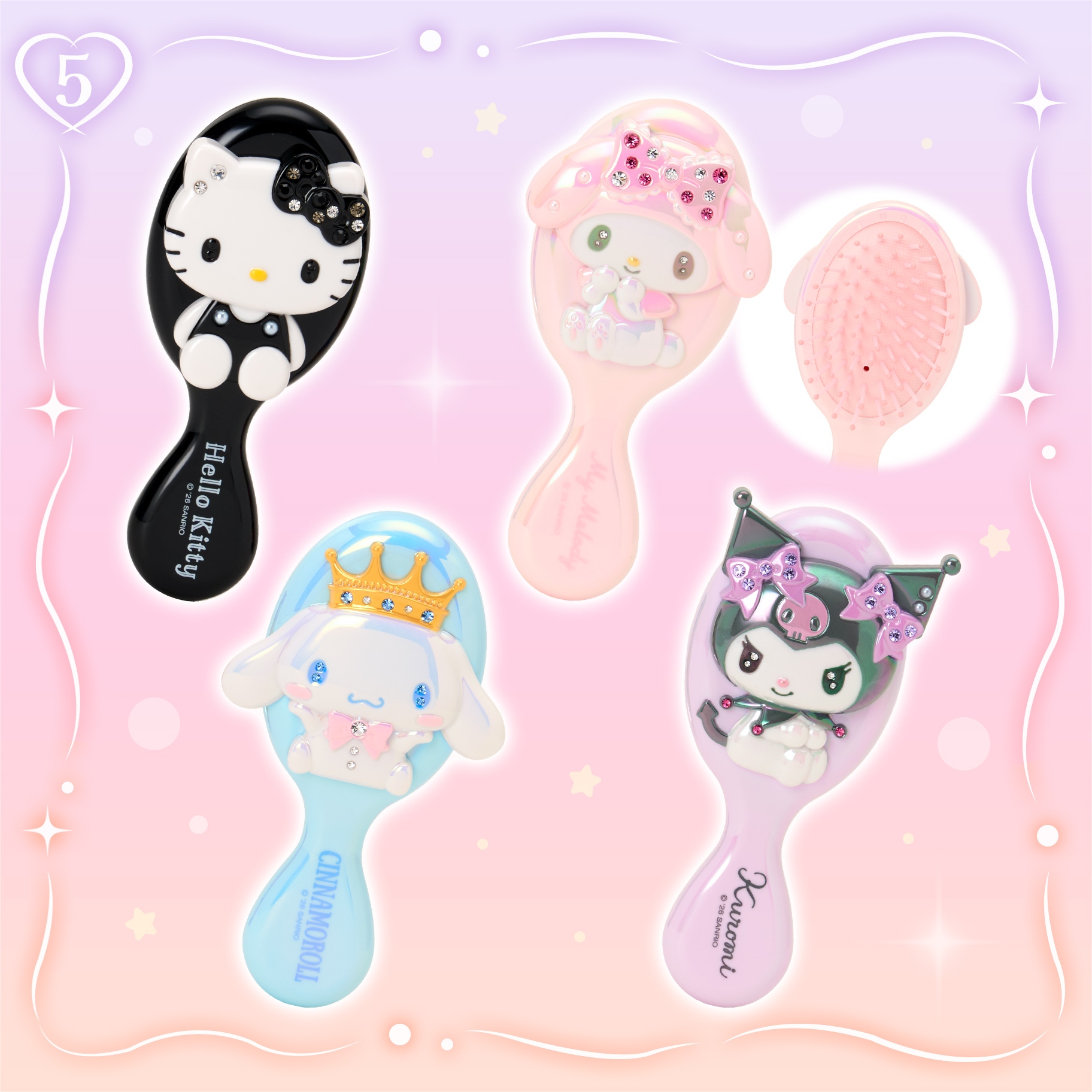 🌸 【預訂】秋冬護膚新品-No5-鑲鑽髮梳