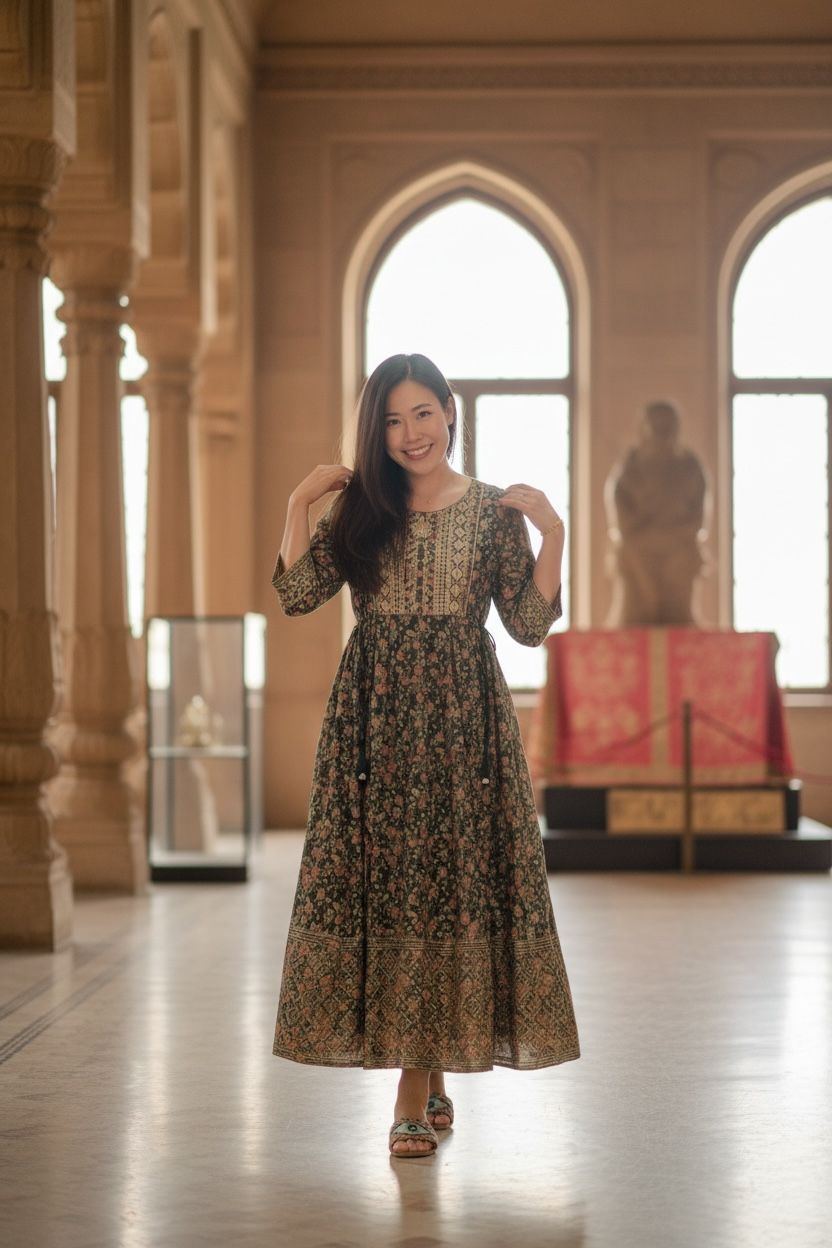 Dark Forest Green Foil Stamping 4-Rope OP 48" #1481