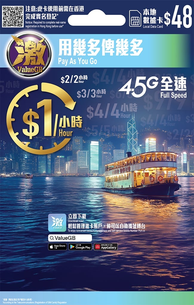 📬限時包平郵📬ValueGB Smartone 儲值卡 收訊息 SMS 極速 4.5G 無限上網 大量現貨 ! 全新未開卡