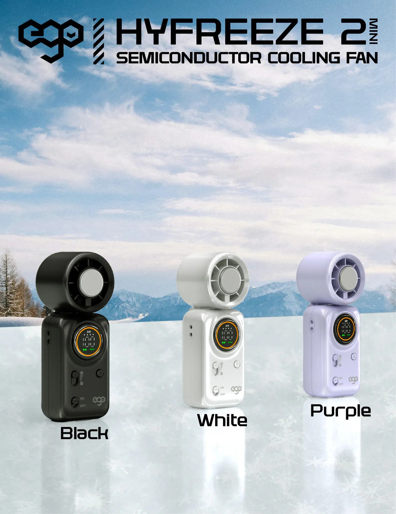 EGO HyFreeze2 Mini 迷你制冷風扇 [3色選擇]