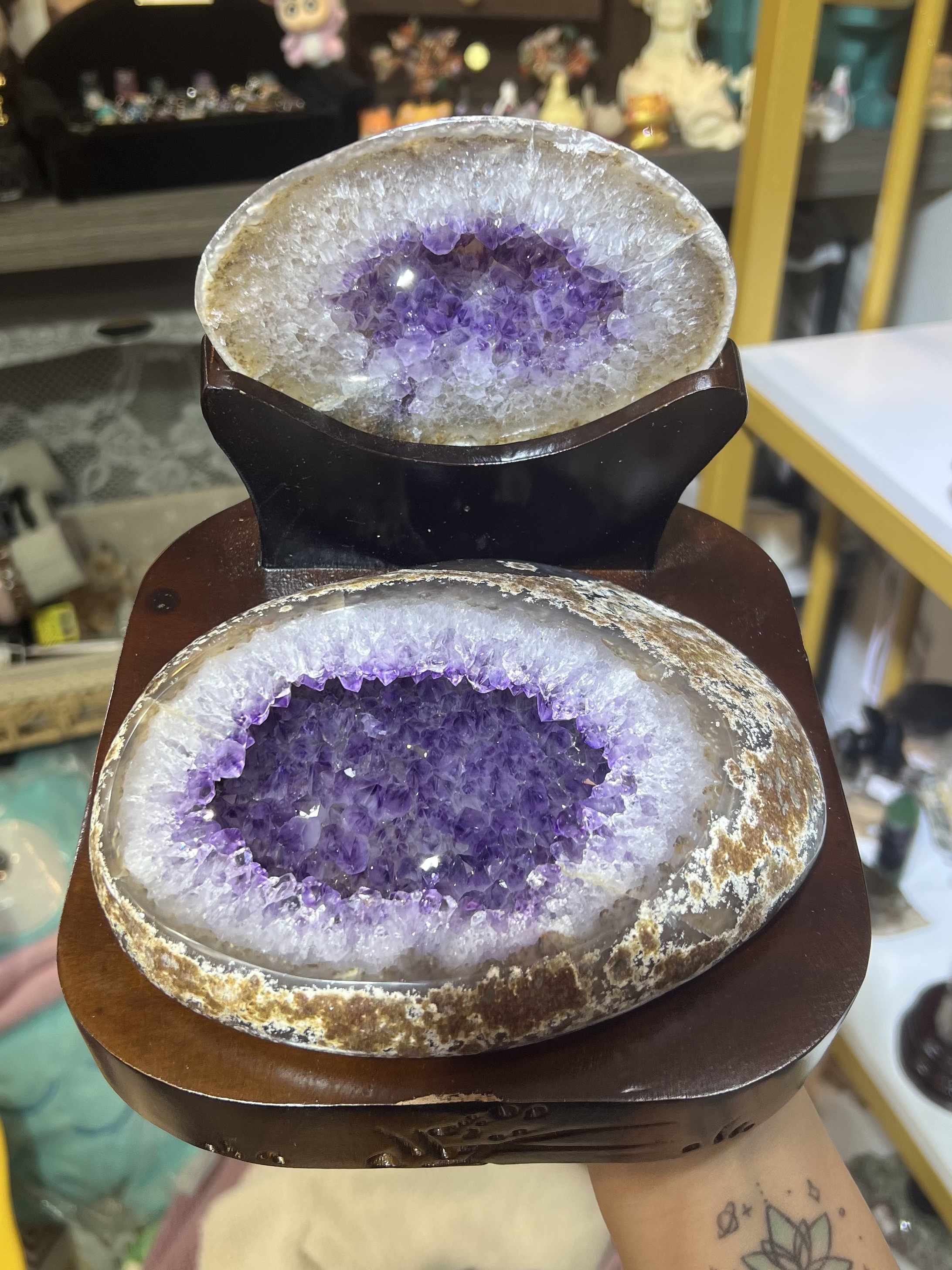 紫大牙瑪瑙聚寶盆