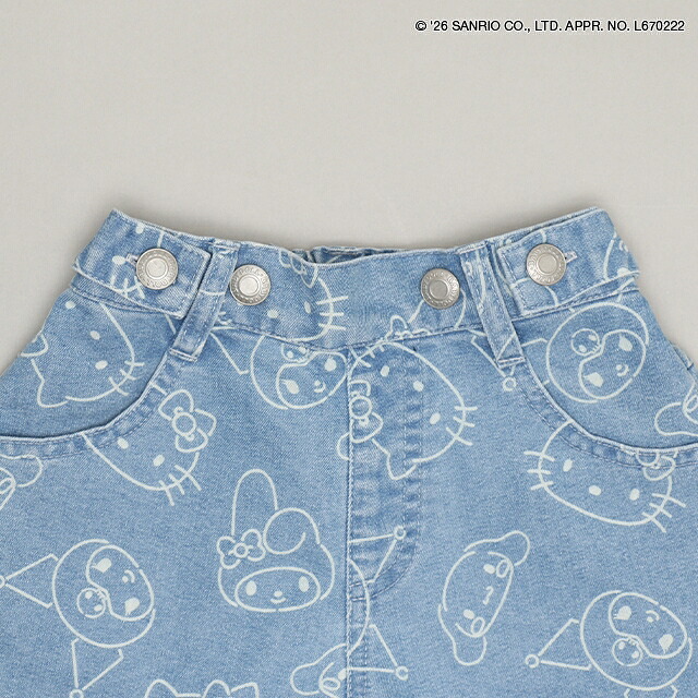 🆕【⭐訂購⭐】日本直送 🇯🇵🌀#Sanrio 全印花拔染 寬鬆版型 牛仔長褲［2款選］🌀 [ELIA-0097][261014]