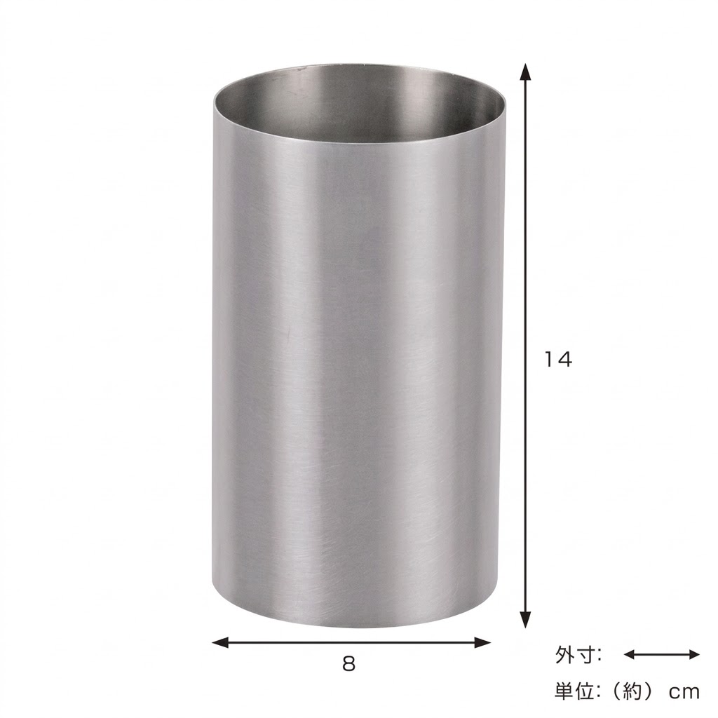 【現貨】🔥🔥【日本製《SUSTINA》18-8不鏽鋼圓形廚具收納筒】