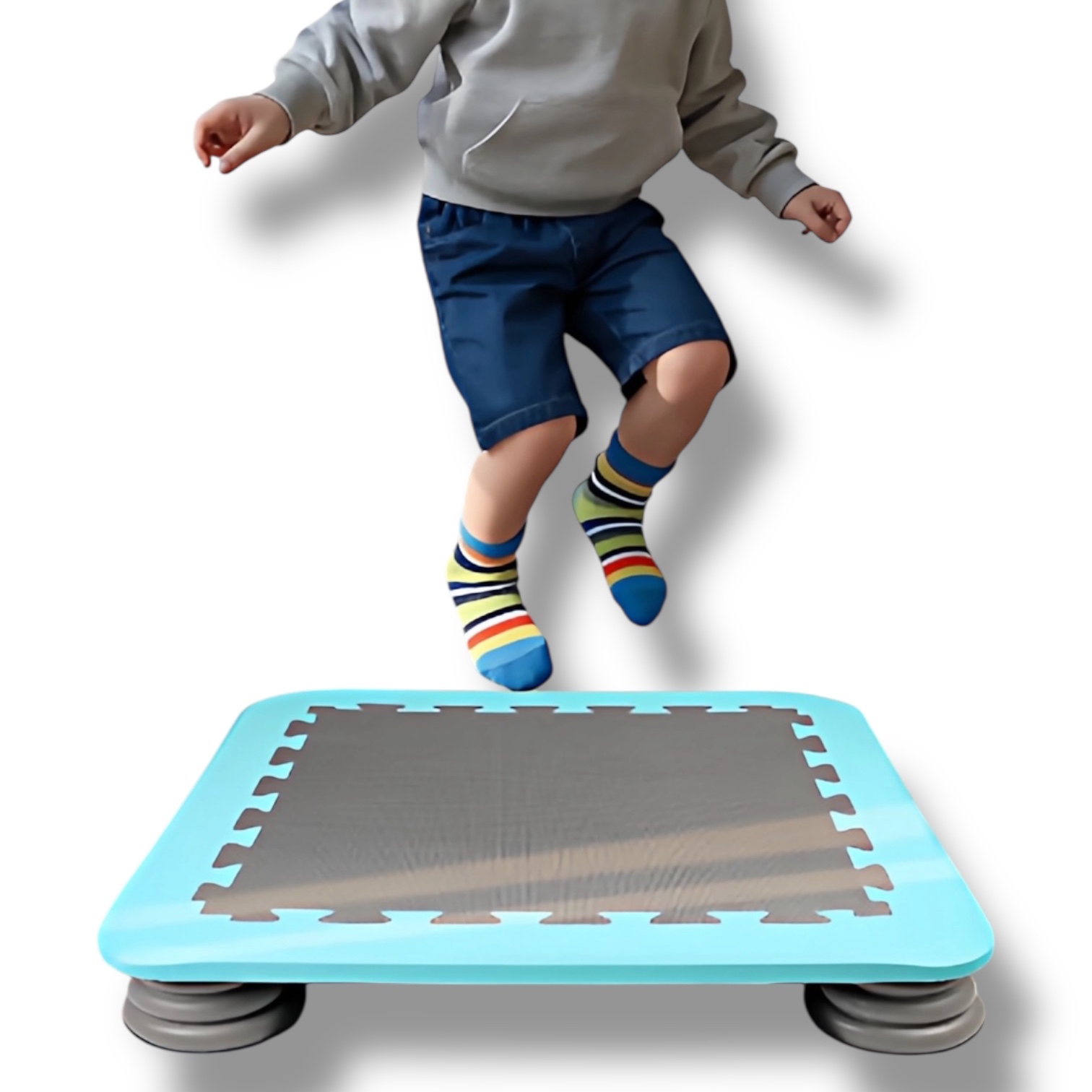 正方形靜音感統彈床（65x65cm)