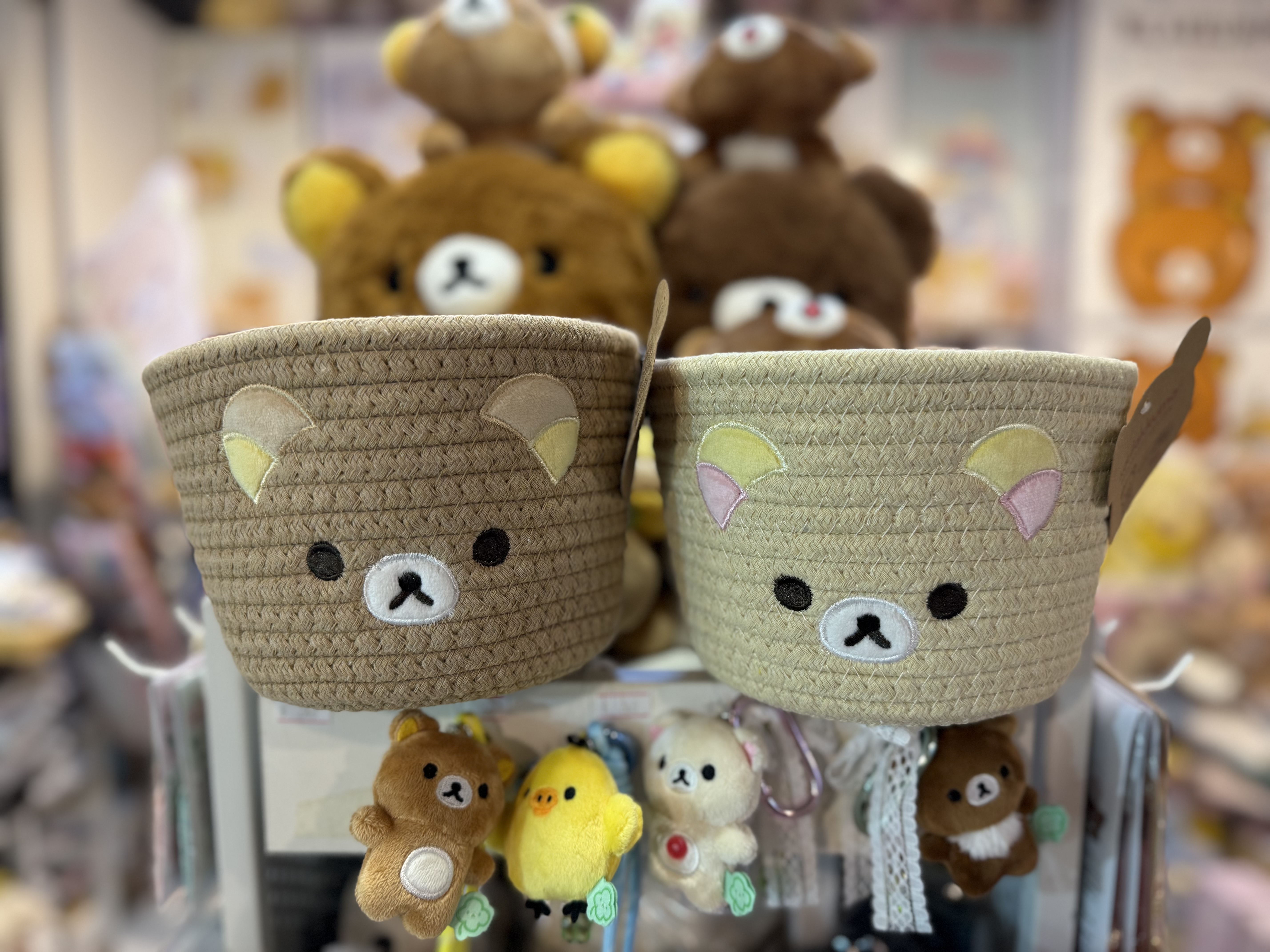 《現貨》全新Rilakkuma 繩織收納籃仔