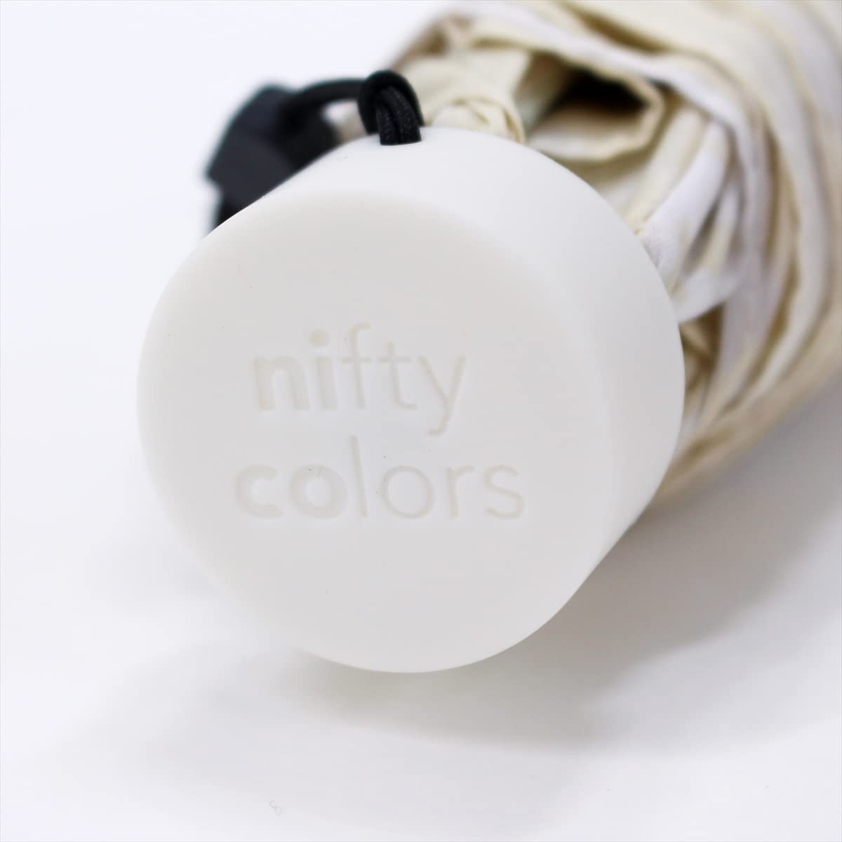 Nifty Colors 溫柔水彩風大傘面輕量縮骨遮☔️（奶油色）