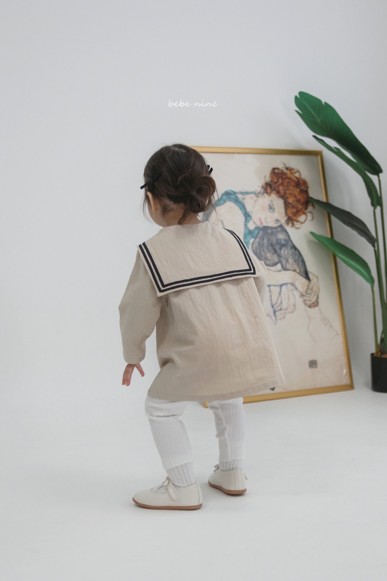 🌸預訂 韓國直送🌸🇰🇷Bebenine兩色水手領巾長袖連身裙