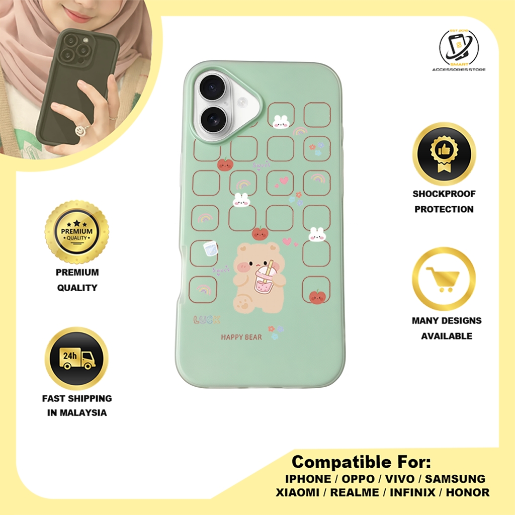 JELLY CASE PHONE FOR IPHONE - DESIGN BEAR F
