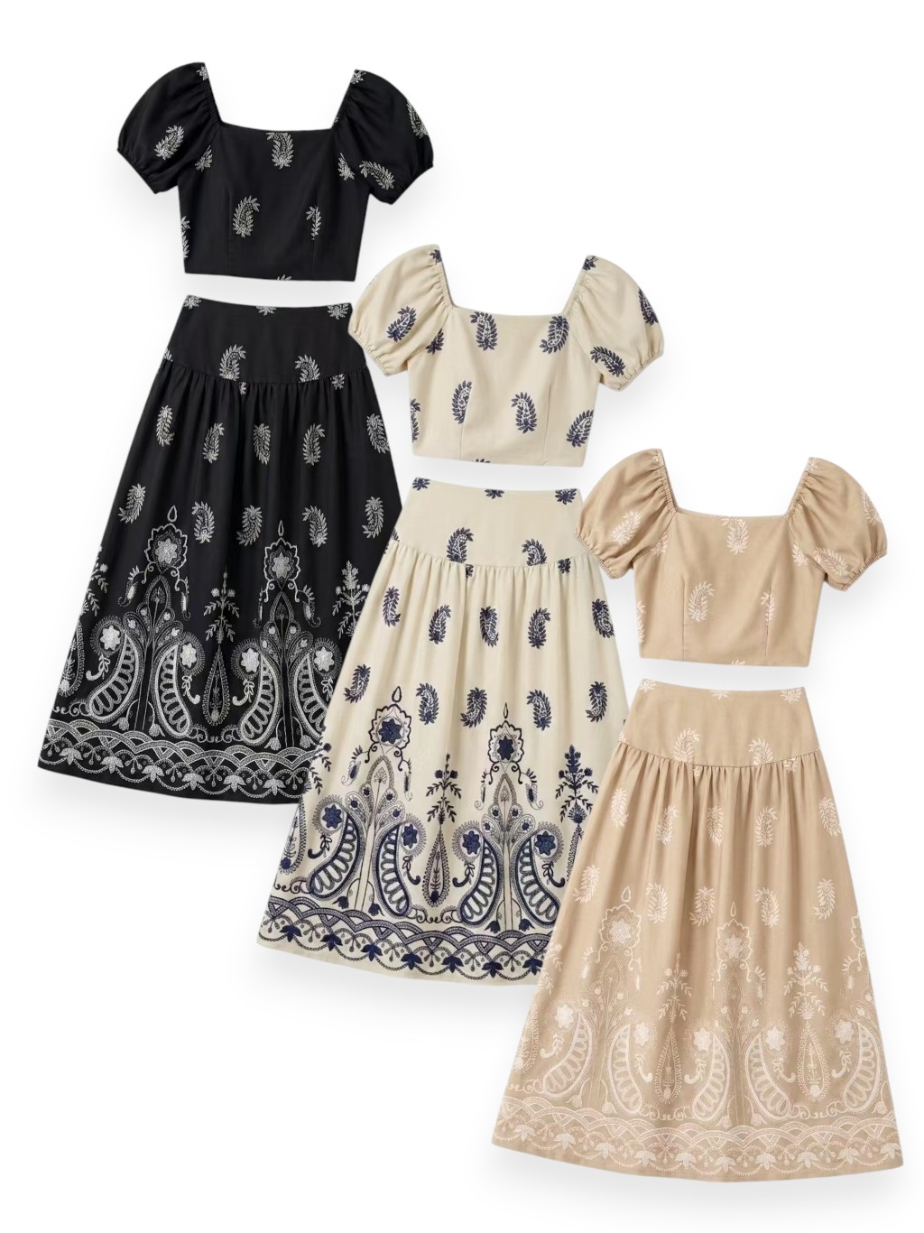 Batik Print Skirt Set M251