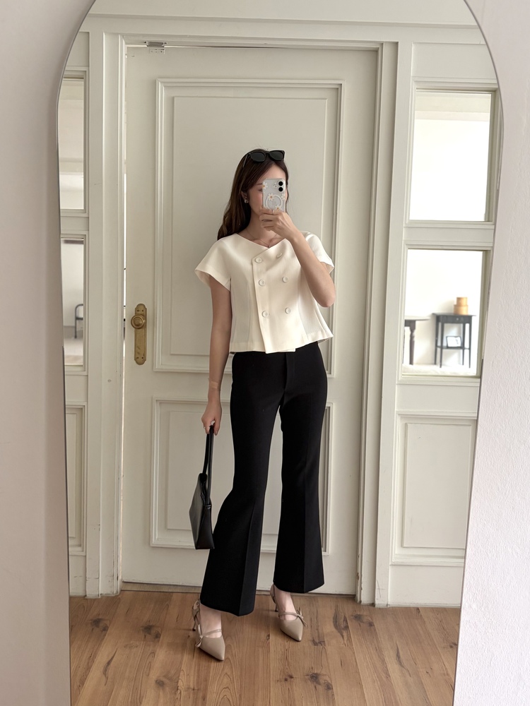 Pull-On Stretch Pants (Black)