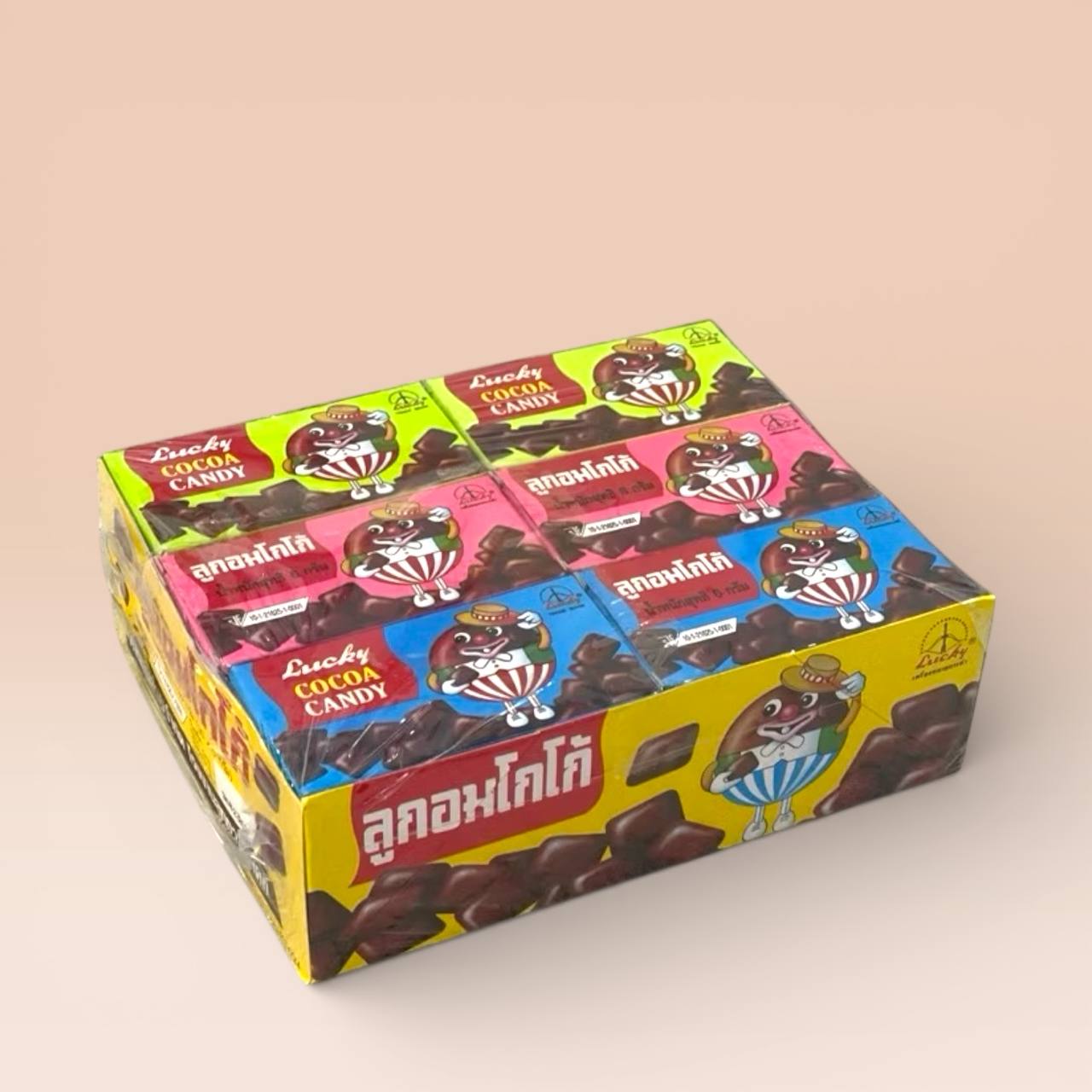 30pcs x 6g Thailand Lucky Cocoa Candy Chocolate