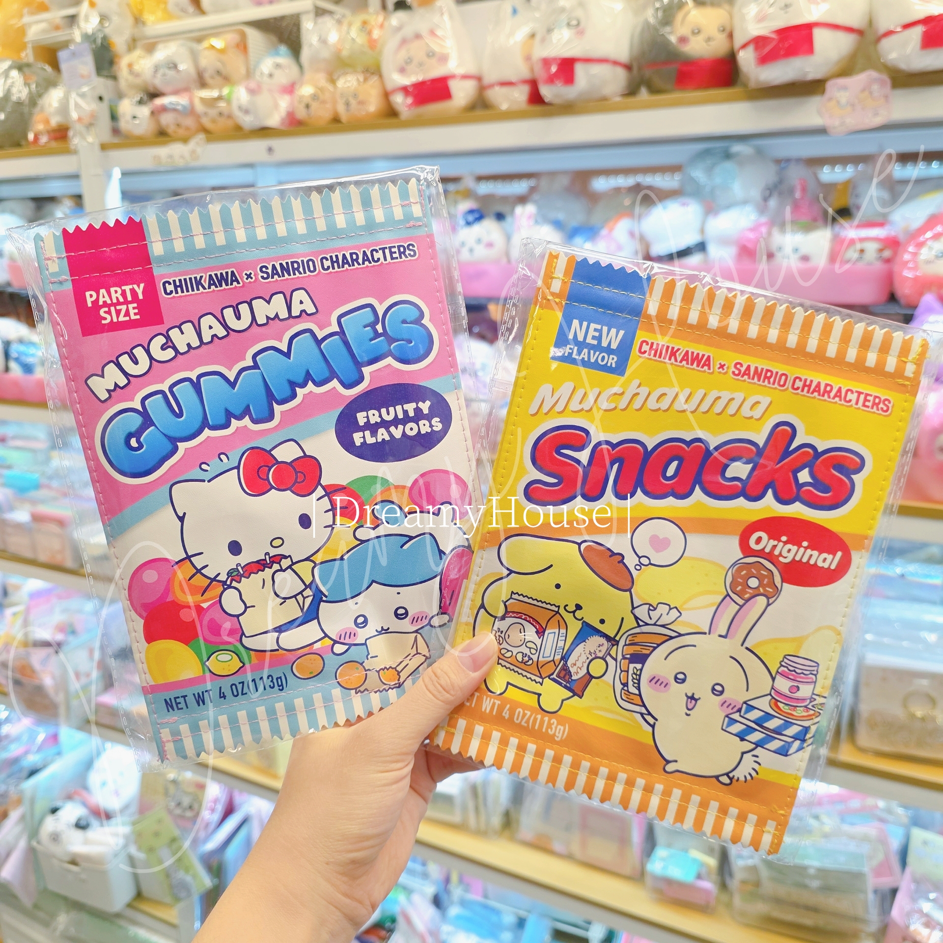 日本 Chiikawa x Sanrio characters 零食款拉鍊袋 pouch