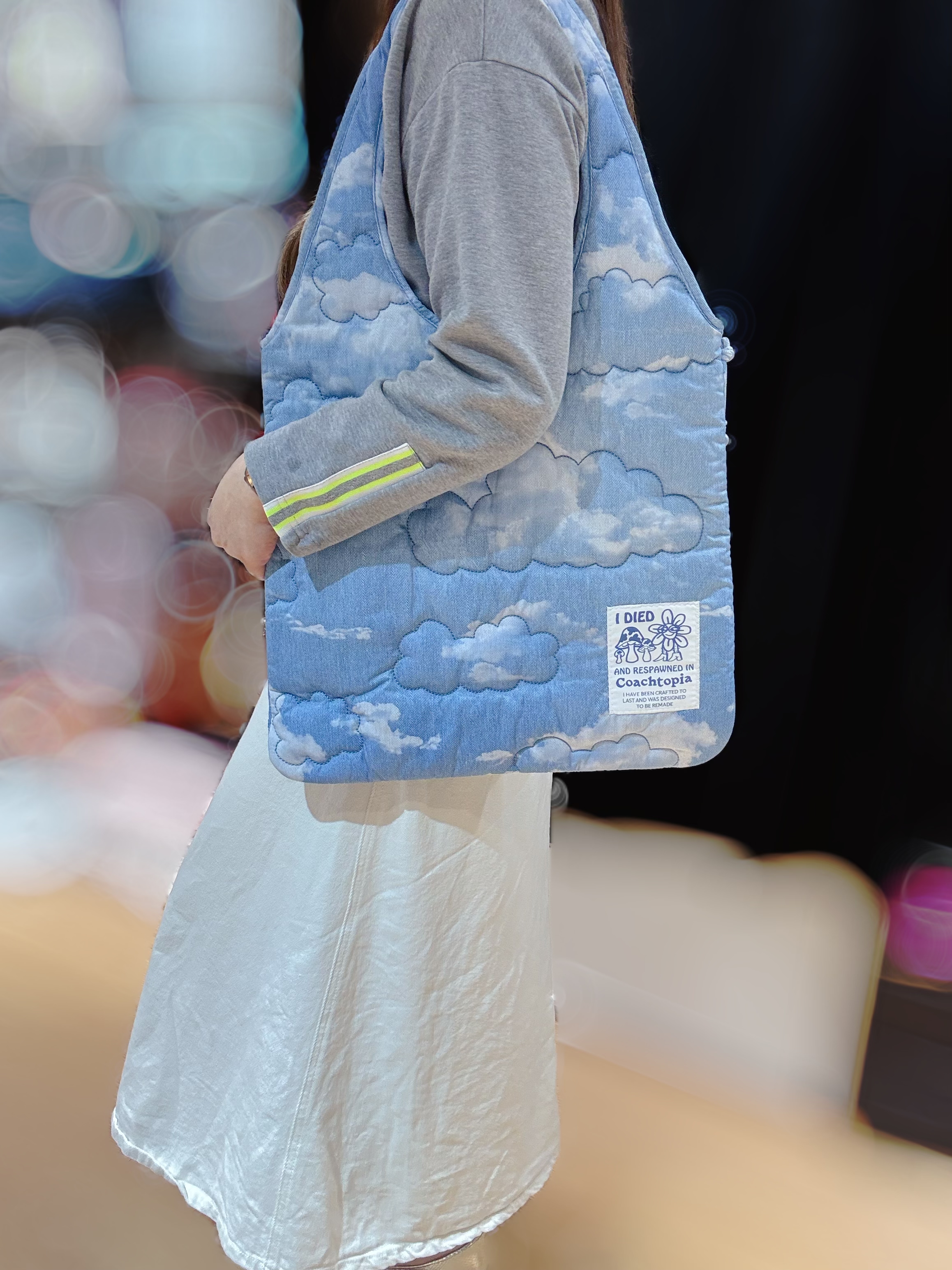 Coach loop flat tote blue