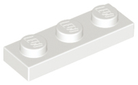 LEGO Plate 1 x 3 3623