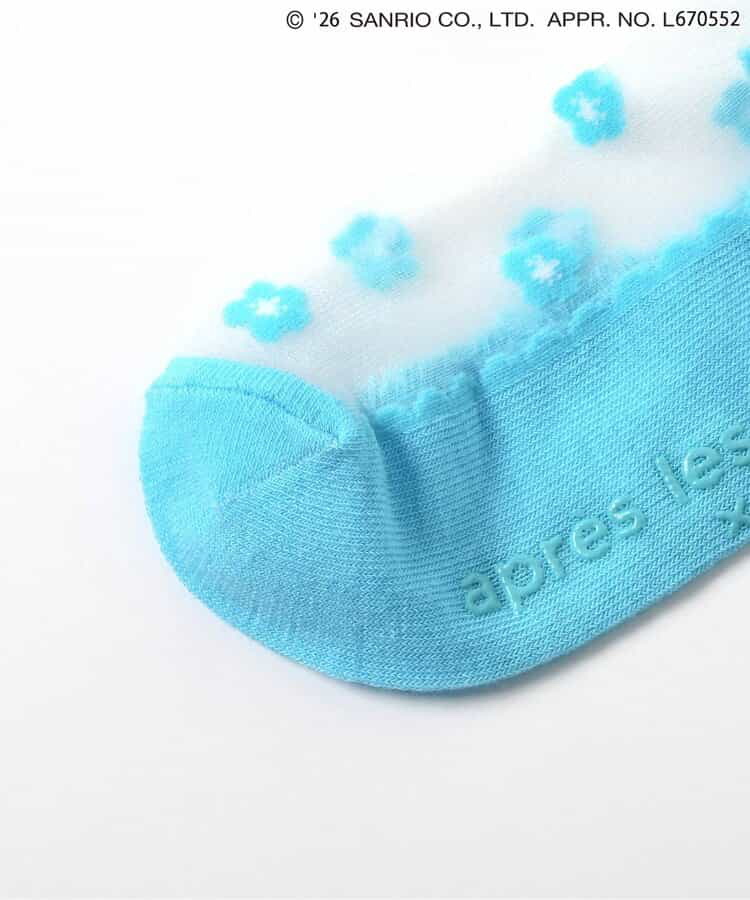 🇯🇵預訂 日本直送🇯🇵Apres les cours x Sanrio系列四色人物花朵圖案透視襪