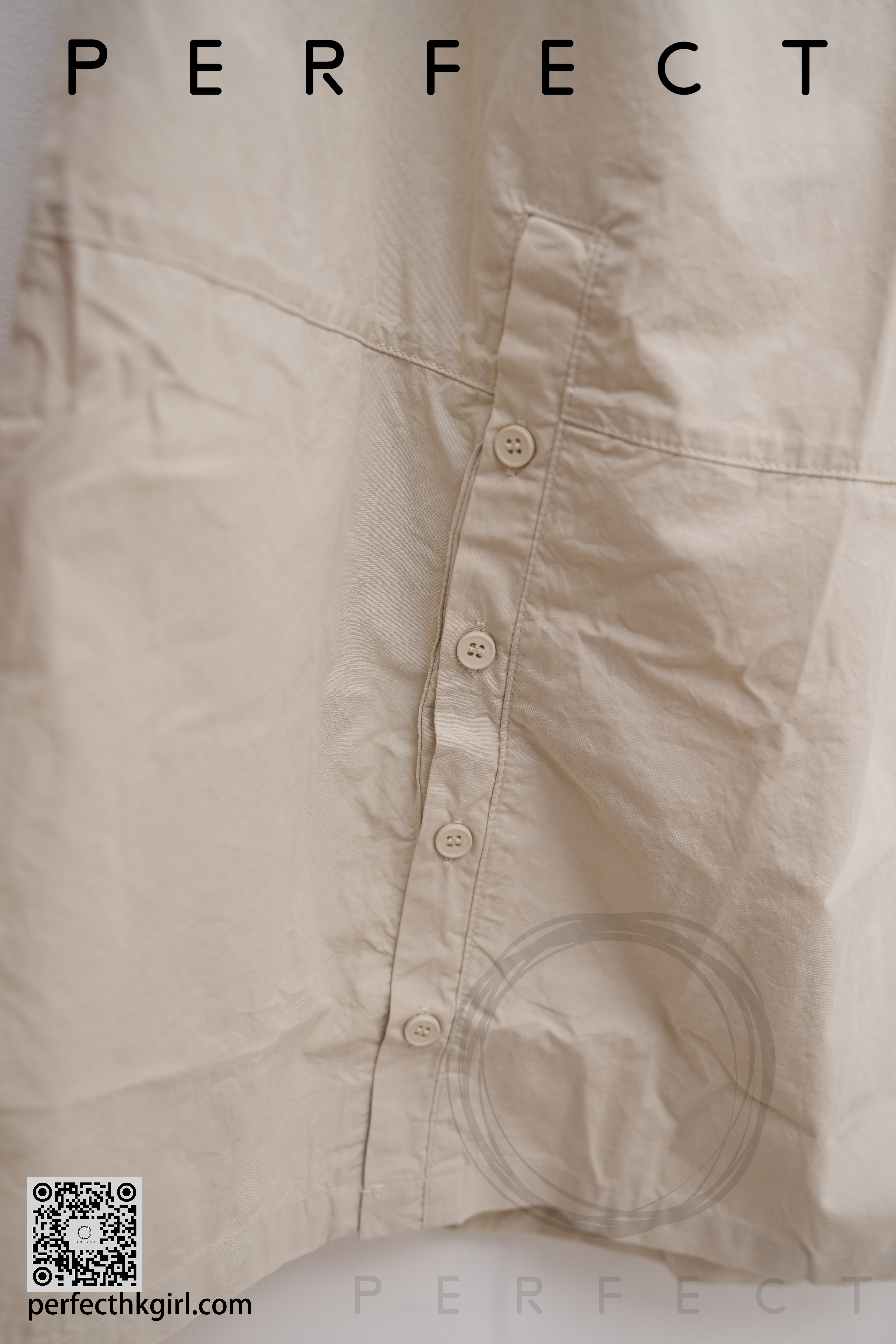 S0042_鈕扣款A字半身裙（顯瘦黑色）