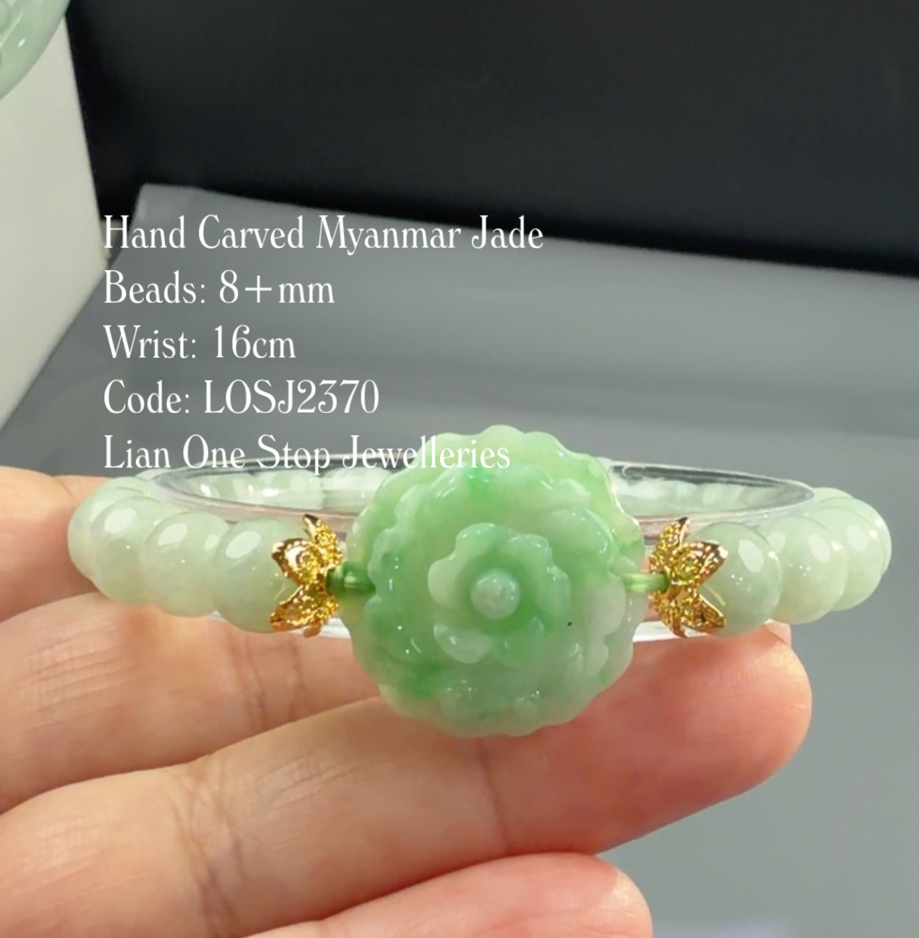 Code: LOSJ2370 Hand Carved Myanmar Jade 