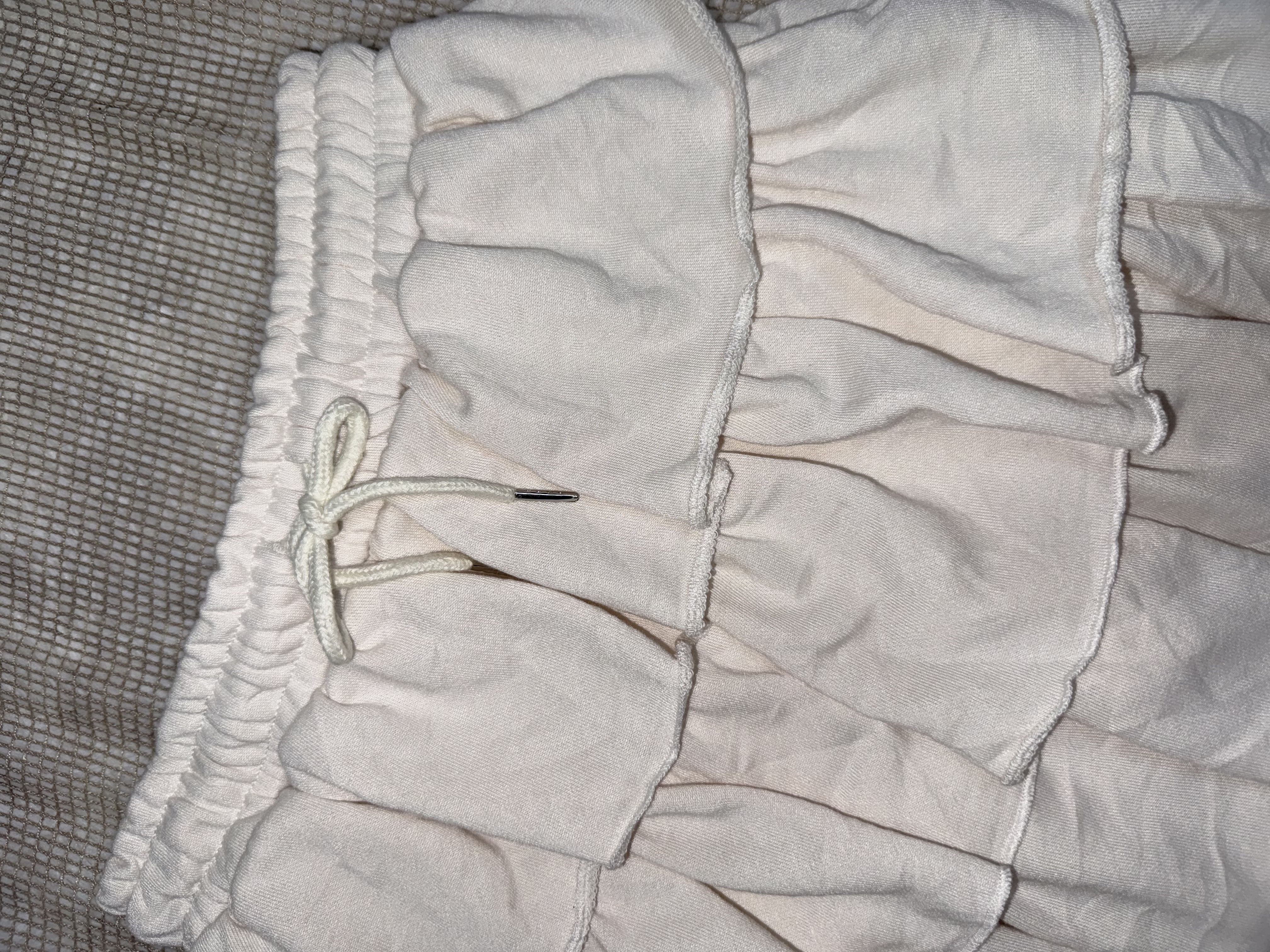 Soft Creamy Tiered Skirt