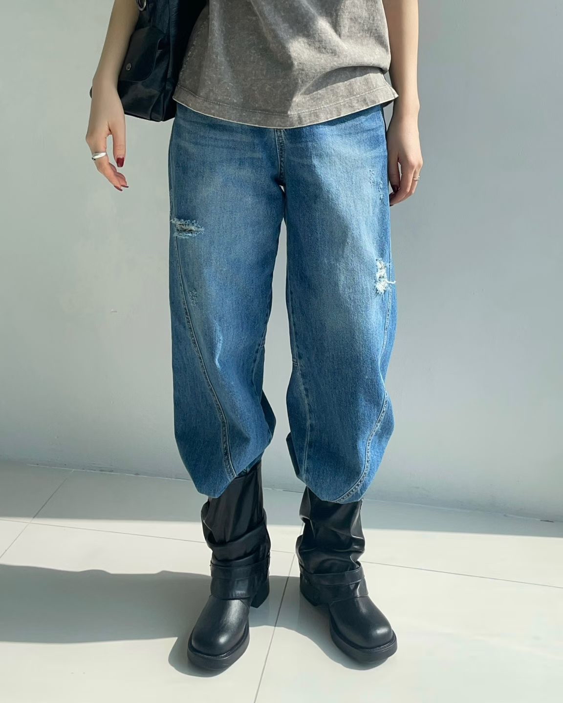 26SS立體剪裁直筒牛