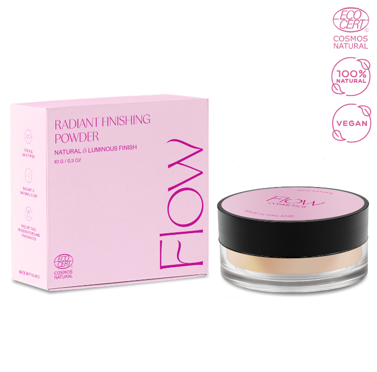 FLOW COSMETICS 柔光透亮天然定妝蜜粉 10G