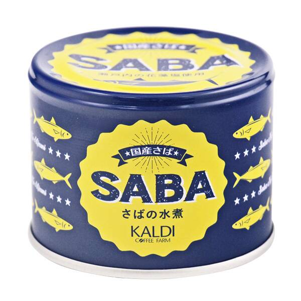 【日本直送】KALDI 海藻鹽水煮鯖魚罐頭(190g/1罐)