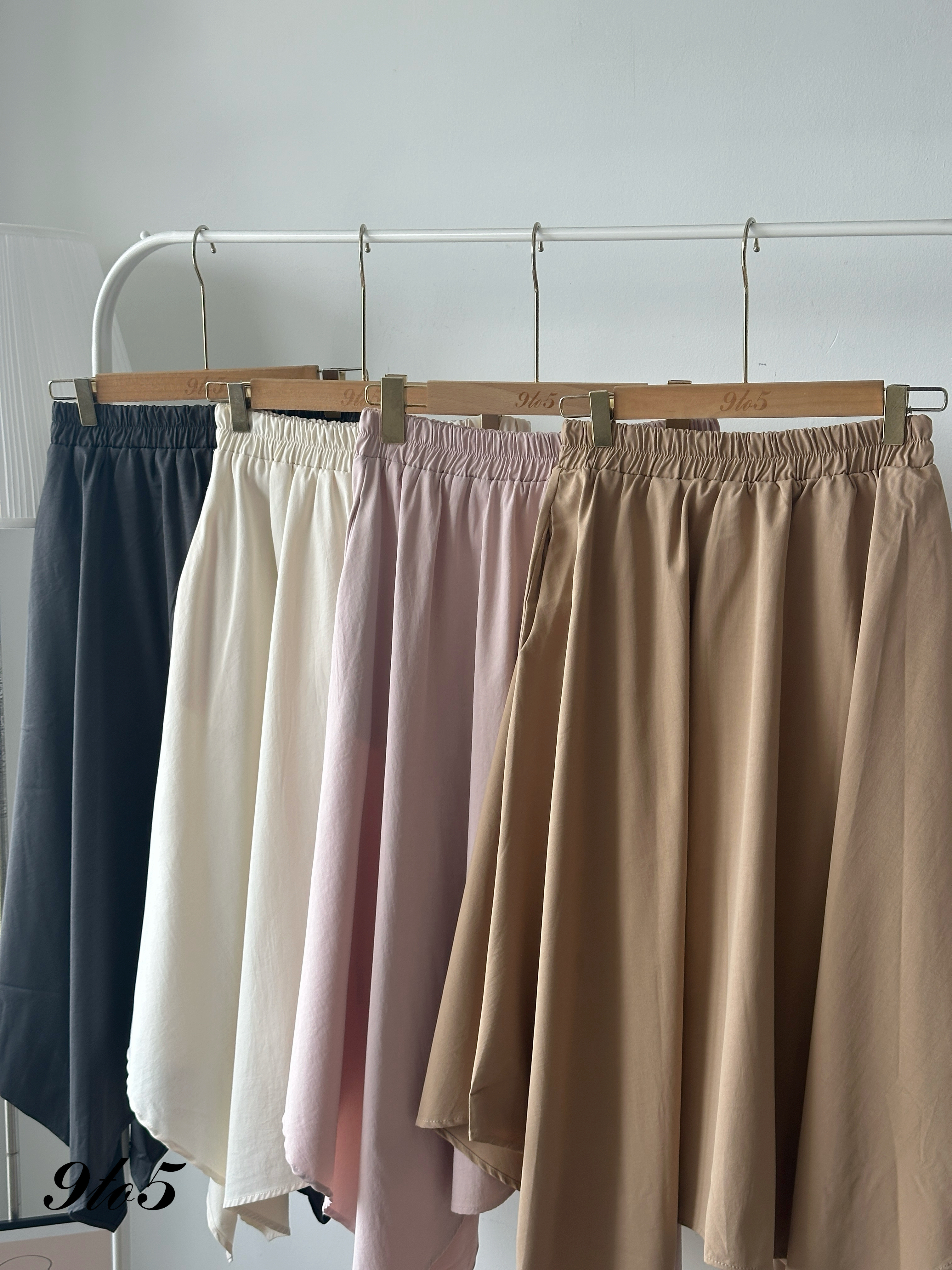 S1880 Irregular A Line Skirt - 4 Colors 