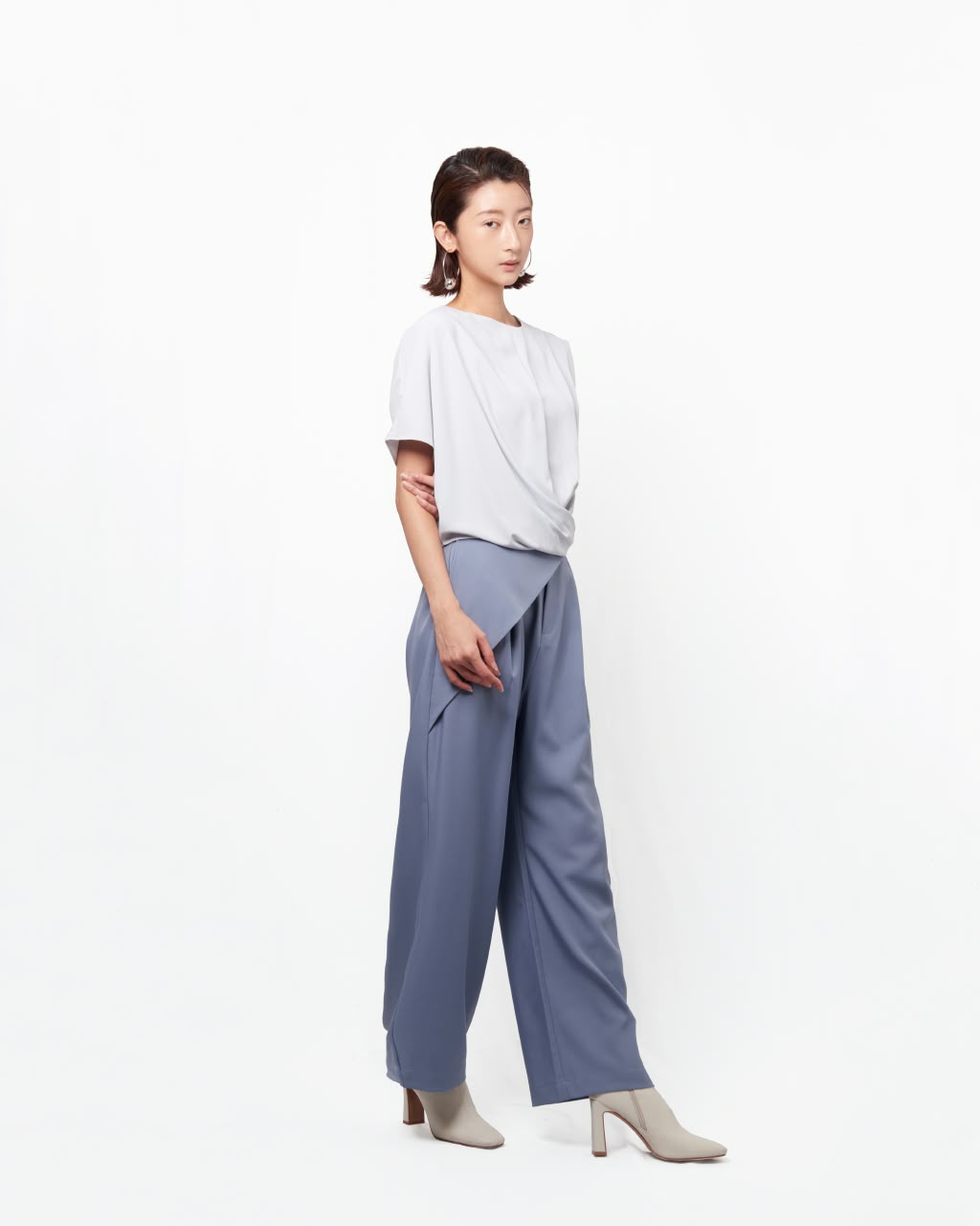 VIL-T886051 DRAPPED TOP