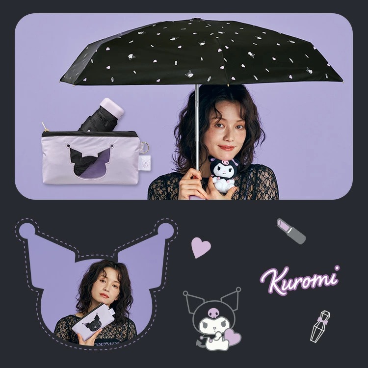 [訂購] [日本直送] Sanrio × Wpc. 限定日傘✨ | ☀️ 遮光率100% | ☀️ UV Cut 100% | ☀️ UPF50+ | 🌧️ 晴雨兩用 {TF2604024}