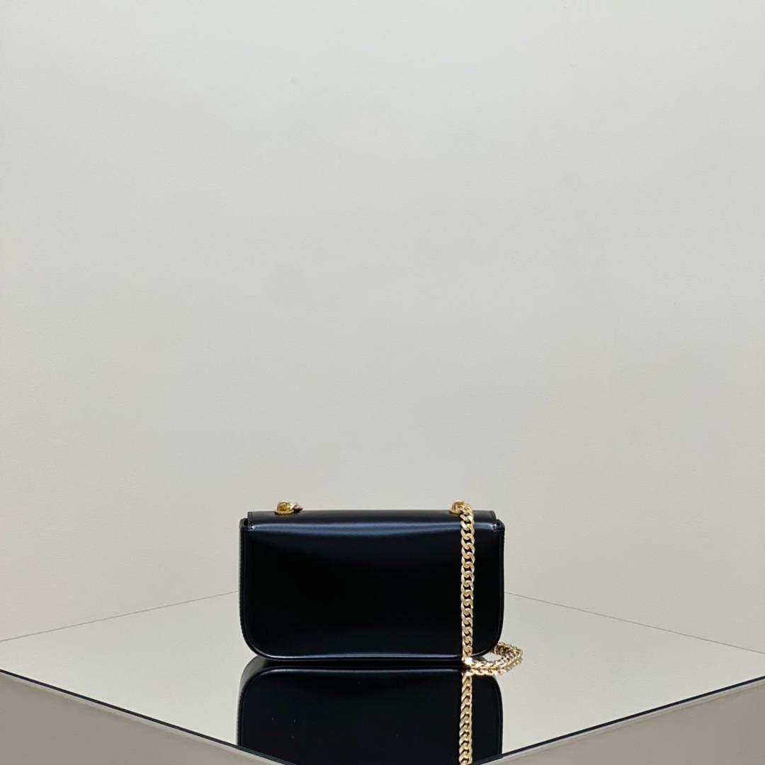 🔥大货实拍图 𝗖𝗘𝗟𝗜𝗡𝗘 ♥ 𝗧𝗥𝗜𝗢𝗠𝗣𝗛𝗘链条腋下包 型号：197993 尺寸：20.5*11.5*4cm