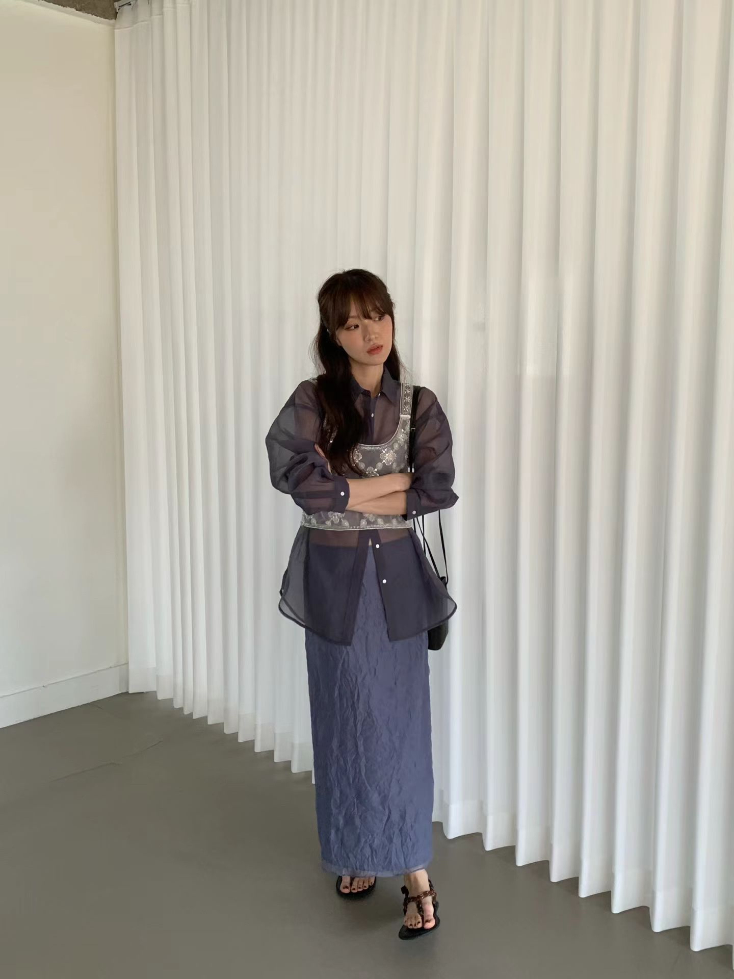 🇰🇷東大門女裝 | Organza shirt 