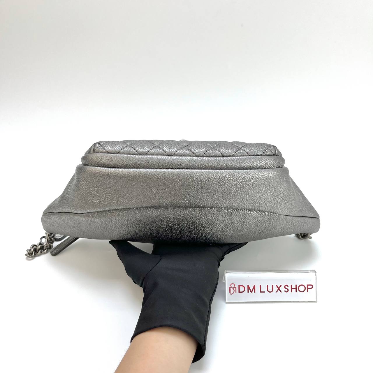 Chanel Metallic Silver Casual Rock Waist Bag SHW (Serial 22)