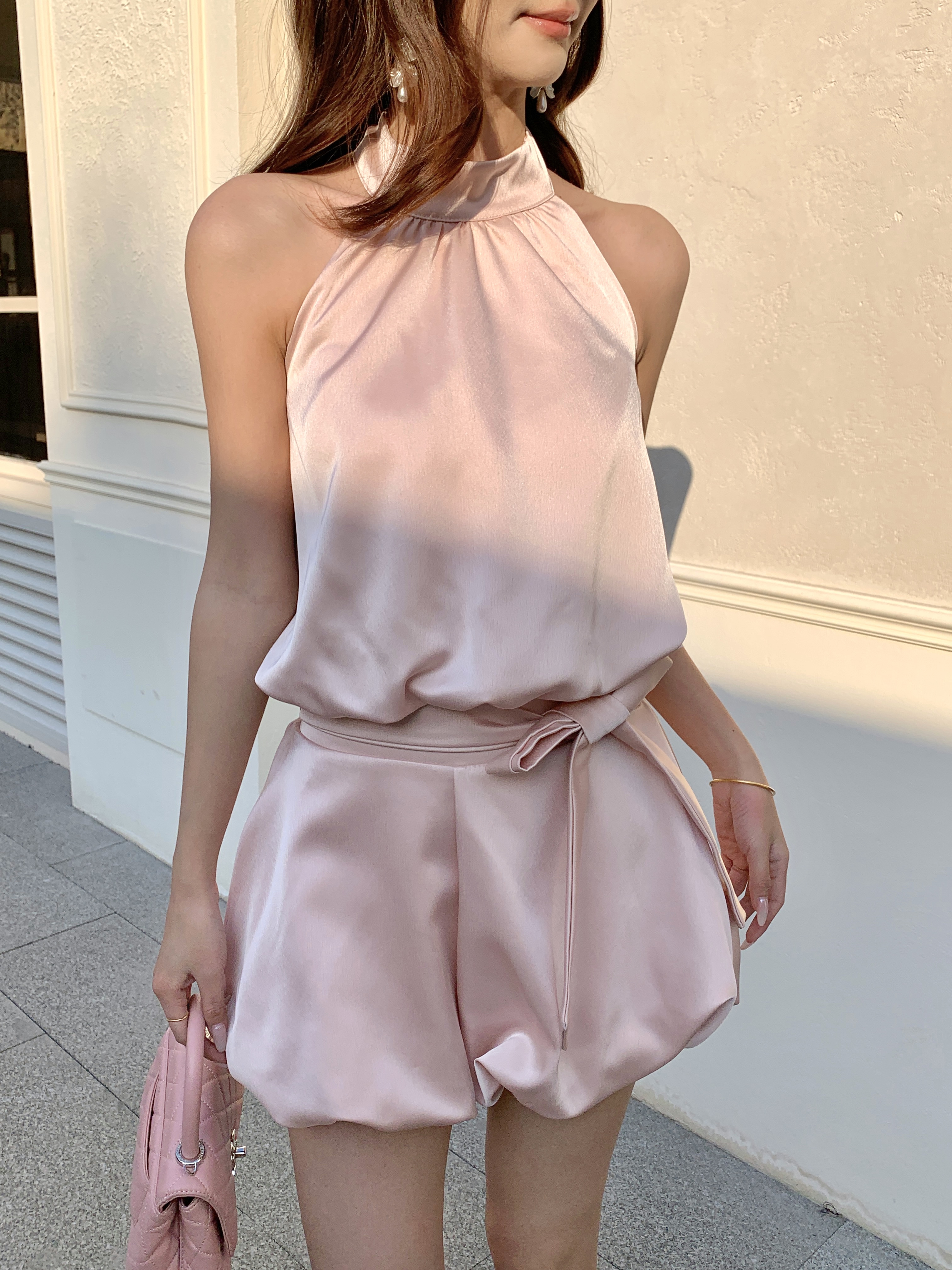 C21 新中式缎面套装