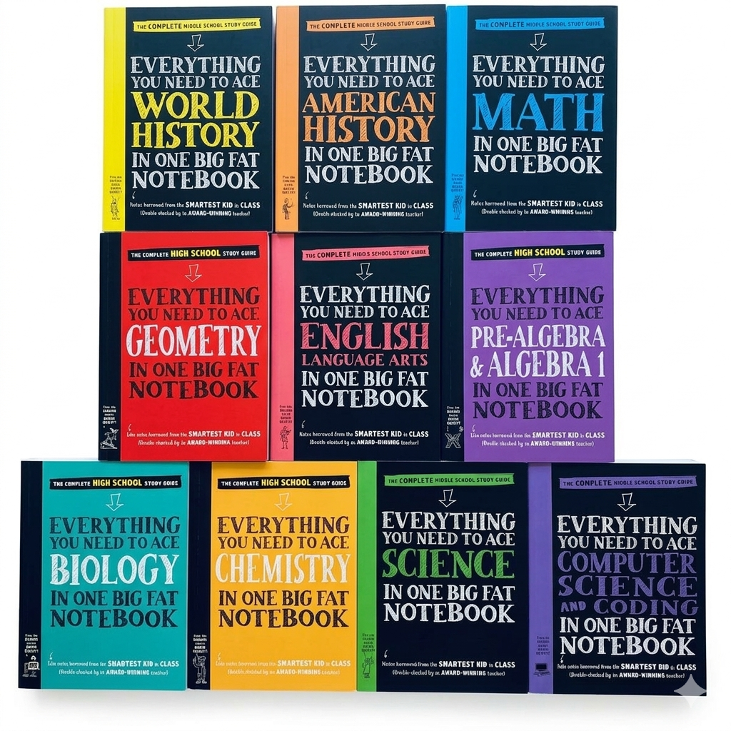 Everything you need to ace 10 books  平裝版 優等生筆記學霸筆記英文版10 books  B068