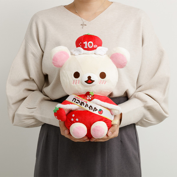 《預訂貨品》全新日本網上限定小白熊士多啤梨大使10週年紀念造型公仔