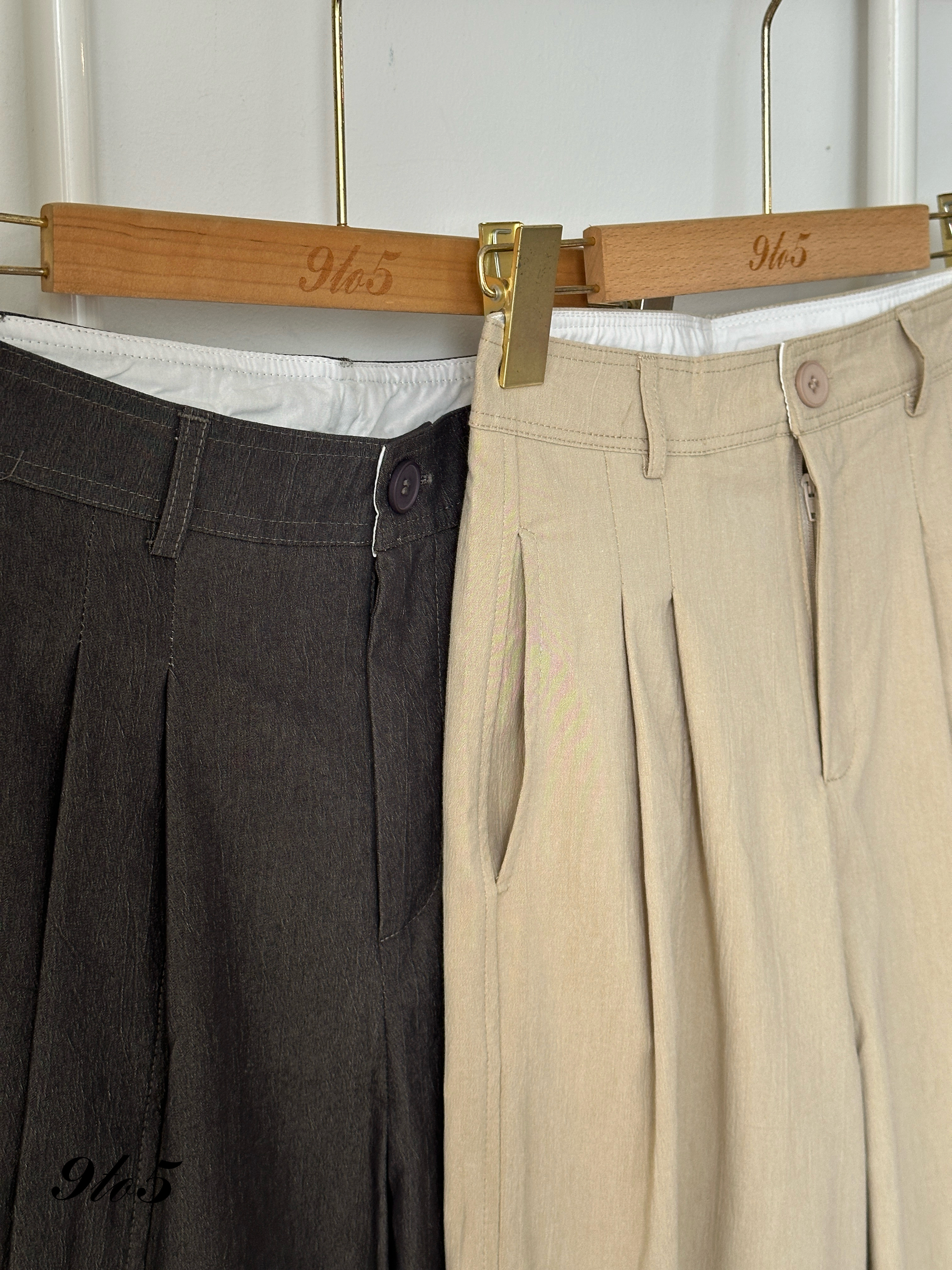 S1798 Wide Leg Long Pants - 3 Colors 