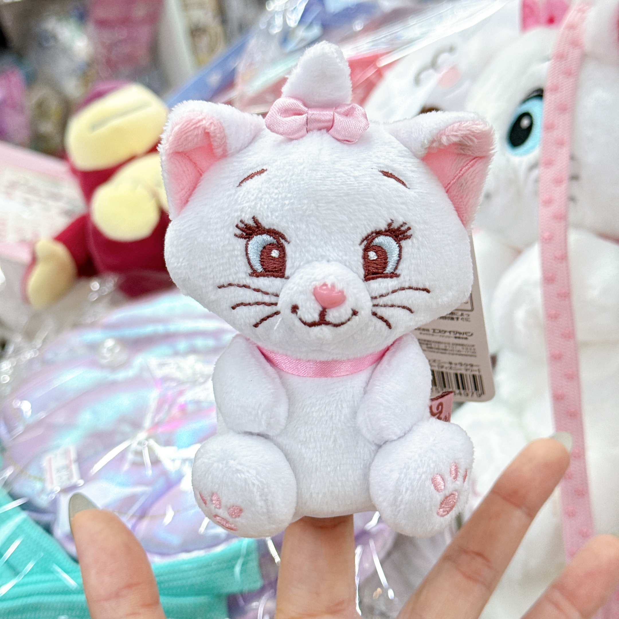 日本直送迪士尼Marie 公仔掛飾連伸縮扣