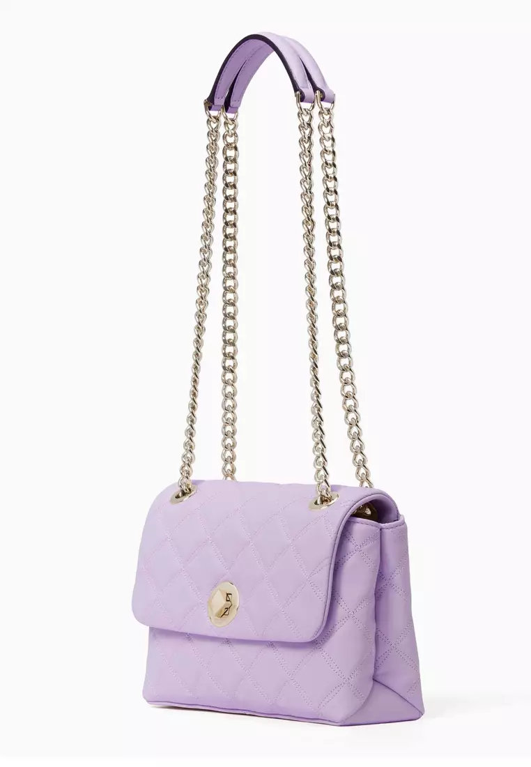 香港現貨-Kate Spade Natalia small flap Shoulder bag / crossbody light purple color