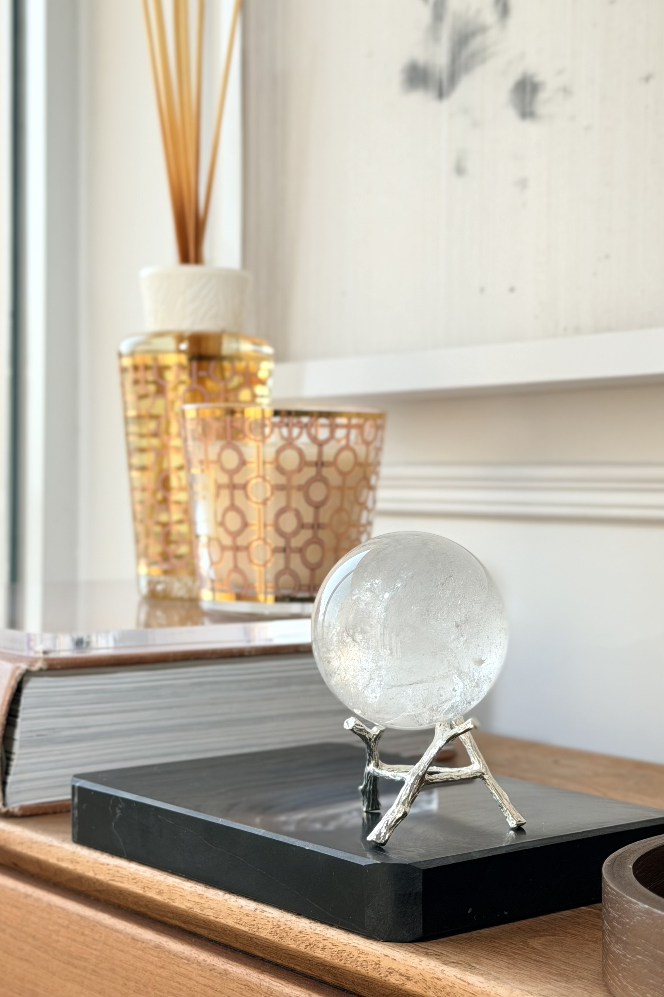  ༒5.95cm白水晶球༒ CQOO63C9G3TF-RA27*5EA