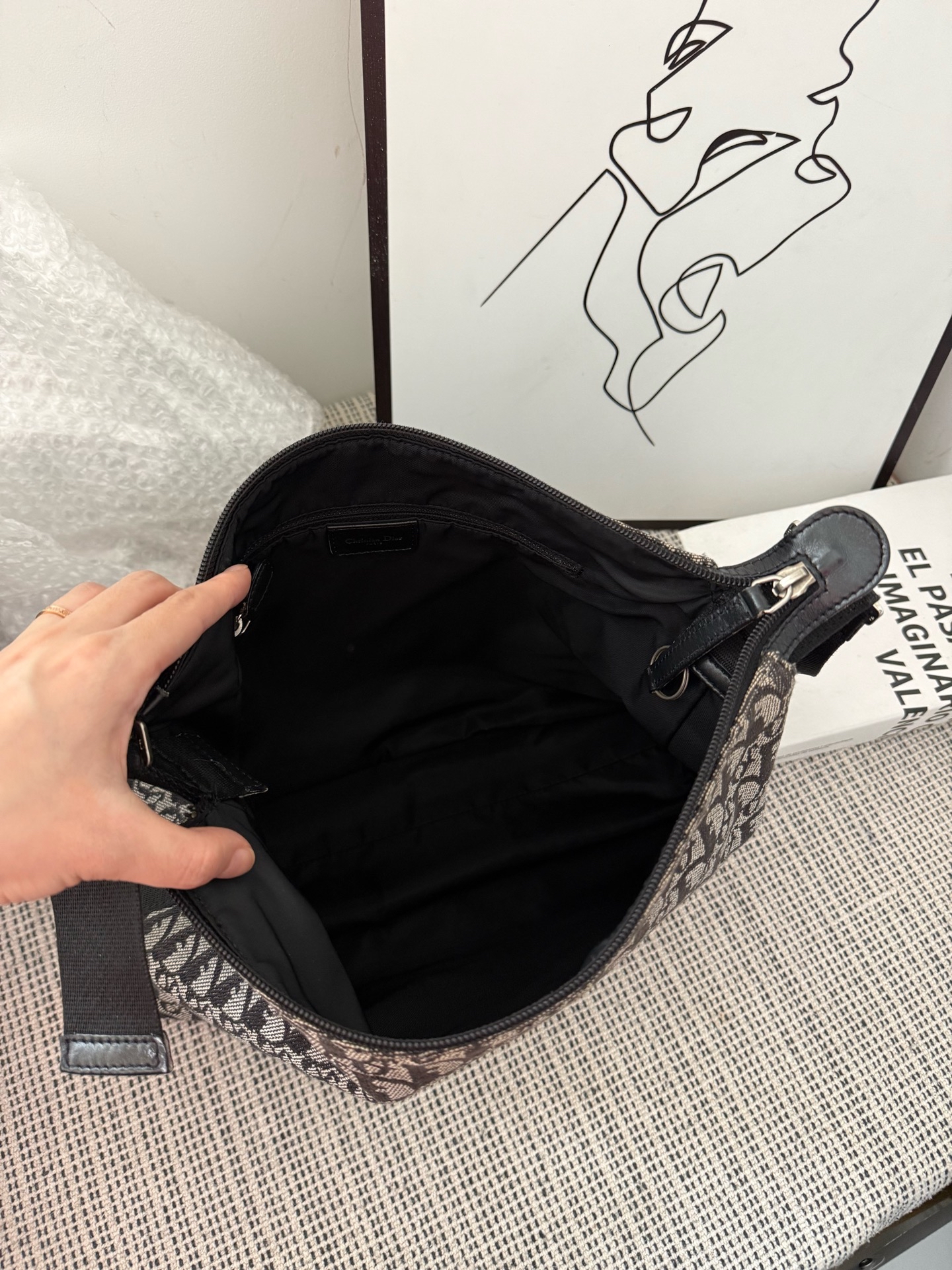 【預訂貨品】Dior黑色老花流浪包