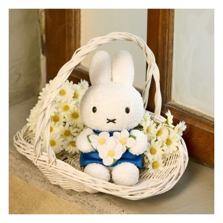 救救3小兔B行動 [日本直送] Miffy Style限定 Miffy Garden花花鬆毛Miffy公仔 
