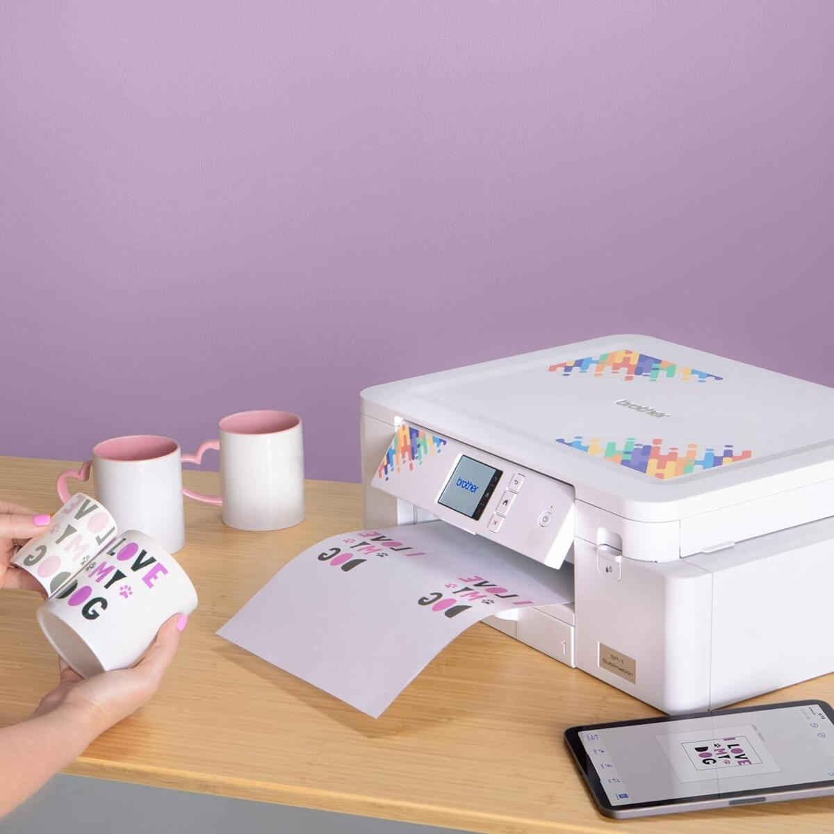 Brother SP1 A4 Single Print Sublimation Printer 2.7" Touch Panel WLAN(2.4GHz), Ethernet, Usb Connection