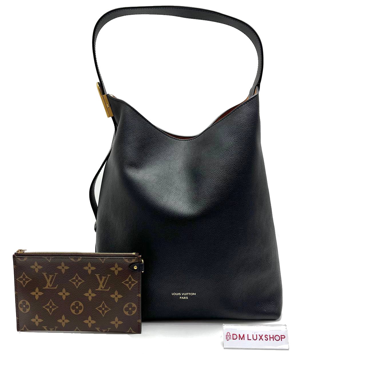 LV Low Key Hobo MM Black