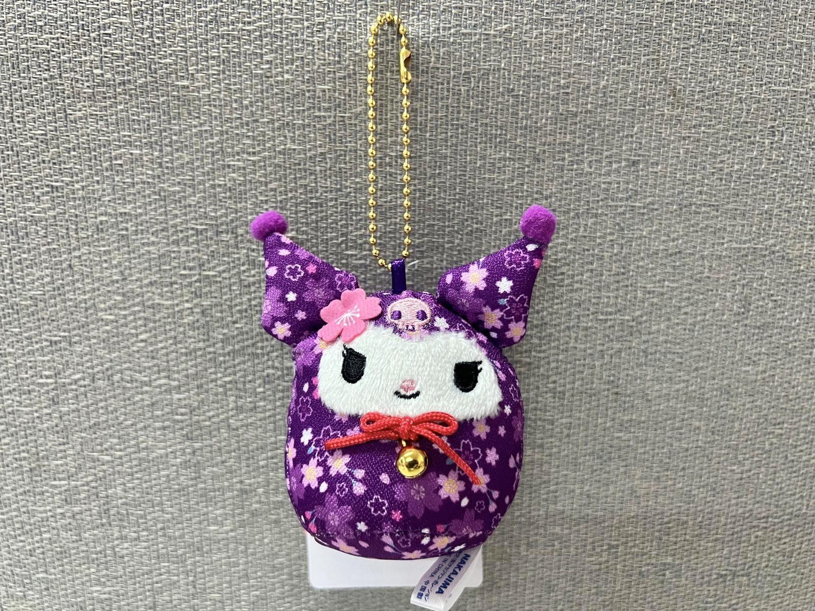 🎌日本直送🎌 Sanrio 卡通 達摩造型 櫻花豆袋公仔掛飾