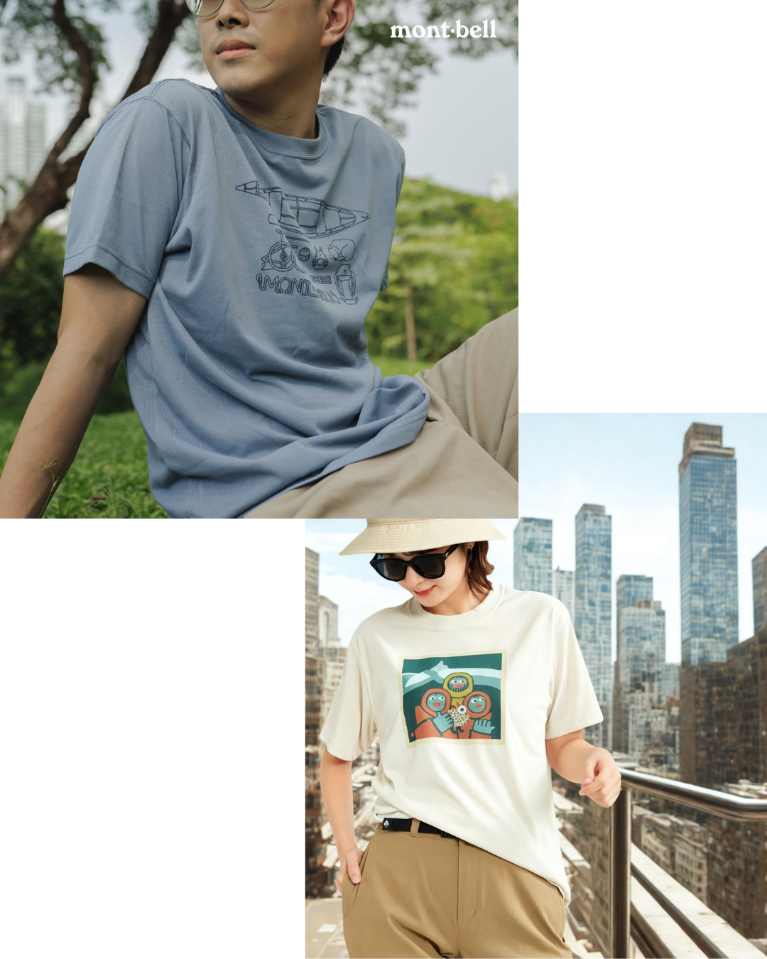 日本代購【 2026新款式 日本直送   montbell WICKRON 透氣 快乾 功能 T-Shirt  男女合穿  | mont-bell unisex print tee 】